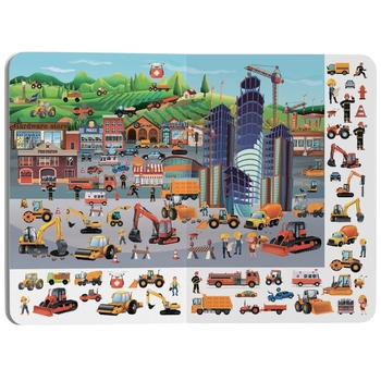 Книга-картонка. Великий віммельбух. Транспорт, з меганаліпками (F00019807) - Pampik - 8