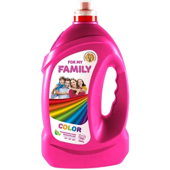 Гель для прання For my Family Color для кольорових речей, 4 л - Pampik