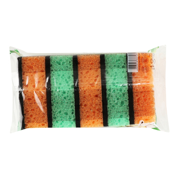 Губки кухонные Fino Пчелка, крупнопористые, 5 шт. - Pampik - 2