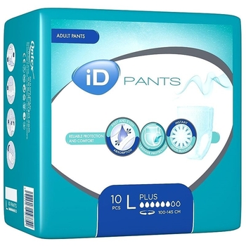 Підгузки-трусики для дорослих iD Pants Plus L, 10 шт. - Pampik - 2