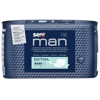 Прокладки урологічні Seni Man Еxtra, 15 шт. - Pampik