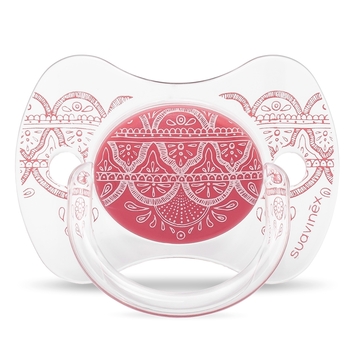 Пустышка силиконовая Suavinex Couture, 18+ мес., розовый (304225) - Pampik