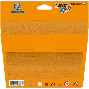 Кольорові фломастери BIC Kid Couleur XL, 12 шт. (828966) - Pampik - 2