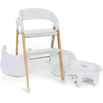Стульчик для кормления BabyGO Levels 5 в 1, белый (51011) - Pampik - 17