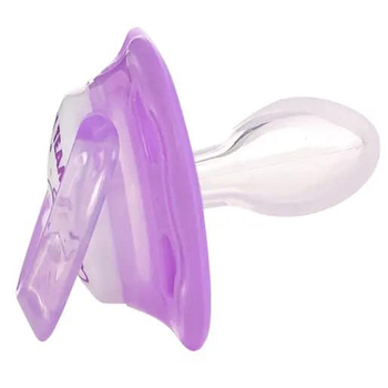 Пустушка силіконова Baby Team, класична, 6+ міс., фіолетовий (3014) - Pampik - 2