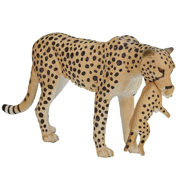 Игровая фигурка Mojo Cамка гепарда с детенышем (387167) - Pampik - 2