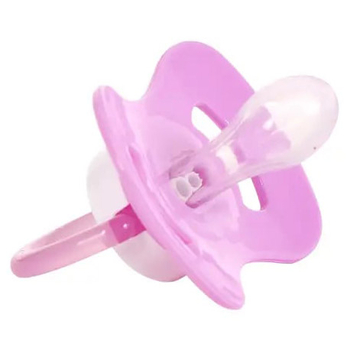 Пустушка силіконова Baby Team, класична, 0-6 міс., рожевий (3007) - Pampik - 2