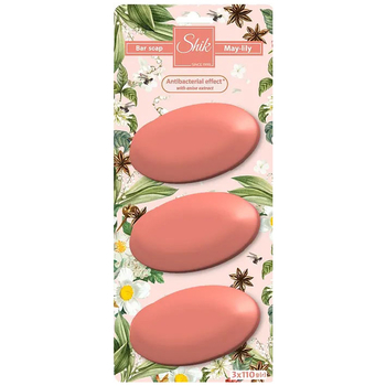 Мило туалетне тверде Shik Конвалія, 330 г (3 шт. по 110 г) - Pampik