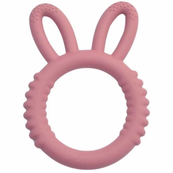 Прорезыватель для зубов Lindo Ушки, красный (DK 06ч) - Pampik