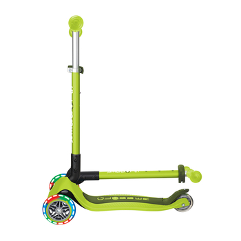 Самокат Globber Primo Foldable Lights, зелений (432-106-3) - Pampik - 9