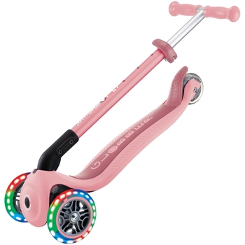 Самокат Globber Primo Foldable Lights, пастельно-розовый (432-211-3) - Pampik - 11