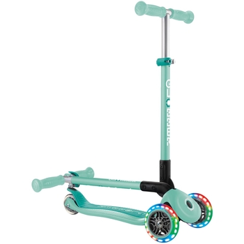 Самокат Globber Primo Foldable Lights, мятный (432-206-3) - Pampik - 4