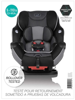Автокрісло Evenflo Symphony Sport Olympus Black FreeFlow (032884201846) - Pampik - 10
