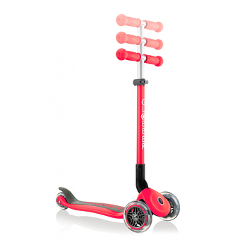 Самокат Globber Primo Foldable Lights, красный (432-102-2) - Pampik - 2