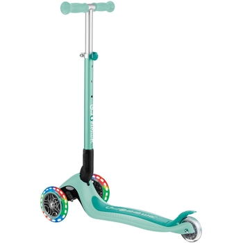 Самокат Globber Primo Foldable Lights, мятный (432-206-3) - Pampik