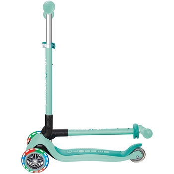 Самокат Globber Primo Foldable Lights, мятный (432-206-3) - Pampik - 9