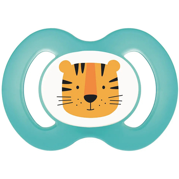 Пустушка силіконова Baby-Nova, симетрична, 6-18 міс., блакитний з синім, 2 шт. (3962017) - Pampik - 2