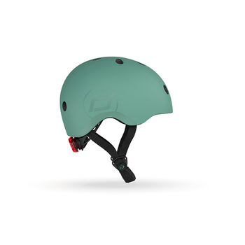 Шолом захисний дитячий Scoot and Ride з ліхтариком, розмір S/M (51-53 см), зелений (SR-190605-FOREST) - Pampik - 3