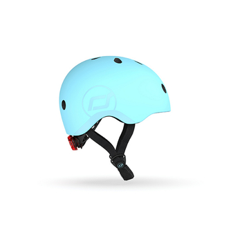 Шолом захисний дитячий Scoot and Ride з ліхтариком, розмір S/M (51-53 см), блакитний (SR-190605-BLUEBERRY) - Pampik - 3