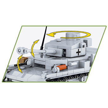 Конструктор Cobi Друга Світова Війна Танк Panzer IV, 390 деталей (COBI-2714) - Pampik - 4