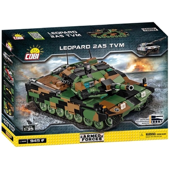 Конструктор Cobi Танк Leopard 2A5 TVM, 945 деталей (COBI-2620) - Pampik