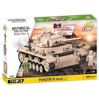 Конструктор Cobi Друга Світова Війна Танк Panzer III, 780 деталей (COBI-2562) - Pampik