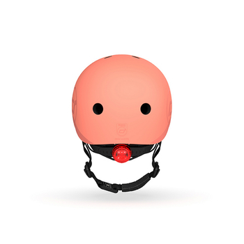 Шолом захисний дитячий Scoot and Ride з ліхтариком, розмір S/M (51-53 см), персиковий (SR-190605-PEACH) - Pampik - 7