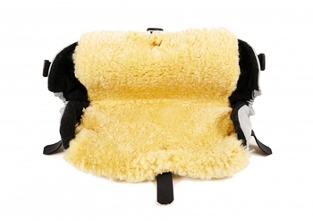 Муфта для рук Kaiser Big Double з натуральної овчини, антрацит меланж (6573270) - Pampik - 2