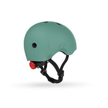 Шолом захисний дитячий Scoot and Ride з ліхтариком, розмір S/M (51-53 см), зелений (SR-190605-FOREST) - Pampik - 5