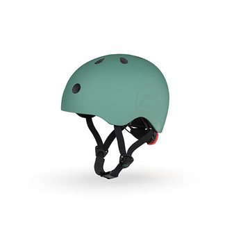 Шолом захисний дитячий Scoot and Ride з ліхтариком, розмір S/M (51-53 см), зелений (SR-190605-FOREST) - Pampik - 6