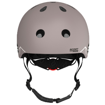 Шолом захисний Scoot and Ride з ліхтариком, р.XXS/XS, коричневий (SR-181206-BROWNLINES) - Pampik - 3