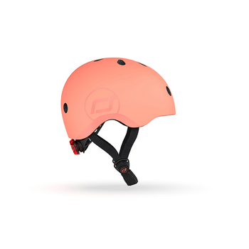 Шолом захисний дитячий Scoot and Ride з ліхтариком, розмір S/M (51-53 см), персиковий (SR-190605-PEACH) - Pampik - 3