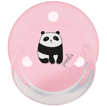 Пустышка силиконовая Baby-Nova Turtle&Panda Uni, круглая, 0-24 мес., розовый и сиреневый, 2 шт. (3962097) - Pampik - 2