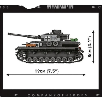 Конструктор Cobi Company of Heroes 3 Танк Panzer IV, 610 деталей (COBI-3045) - Pampik - 9