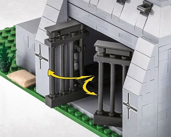 Конструктор Cobi Company of Heroes 3 Німецький дот, 642 деталей (COBI-3043) - Pampik - 9