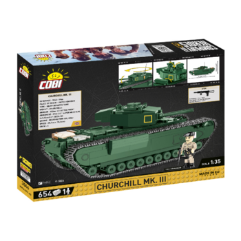 Конструктор Cobi Company of Heroes 3 Танк Mk III Черчилль, 654 деталей (COBI-3046) - Pampik - 2