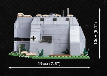 Конструктор Cobi Company of Heroes 3 Німецький дот, 642 деталей (COBI-3043) - Pampik - 10