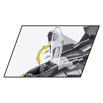 Конструктор Cobi Самолет МіГ-29 (UA/PL) Fulcrum, 550 деталей (COBI-5840) - Pampik - 5