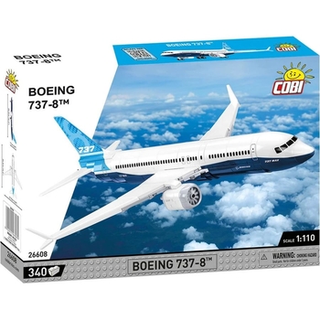 Конструктор Cobi Боінг 737-8, масштаб 1:110, 340 деталей (COBI-26608) - Pampik
