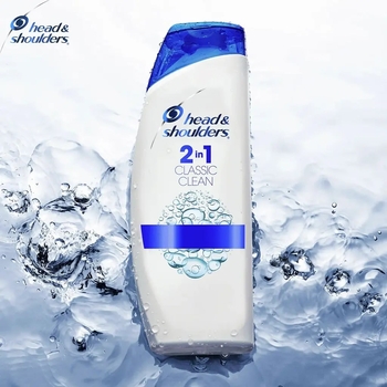 Шампунь проти лупи та бальзам-ополіскувач Head & Shoulders Основний Догляд 2 в 1, 360 мл - Pampik - 3