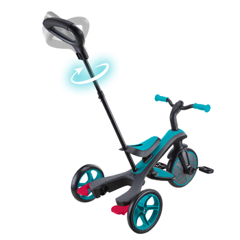 Велосипед детский Globber Explorer Trike 4в1, бирюзовый (634-105) - Pampik - 6