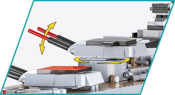 Конструктор Cobi Лінкор Бісмарк, масштаб 1:300, 2789 деталей (COBI-4841) - Pampik - 6