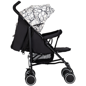 Прогулянкова коляска-тростина FreeON Simple Black-White, чорний з білим (48549) - Pampik - 2