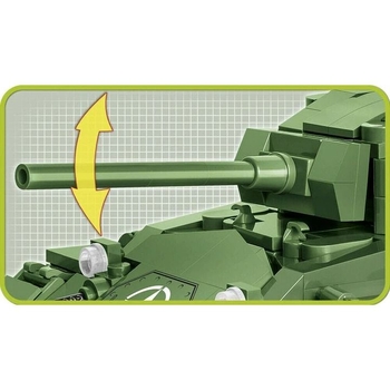 Конструктор Cobi Вторая Мировая Война Танк M24 Чаффи, 590 деталей (COBI-2543) - Pampik - 8