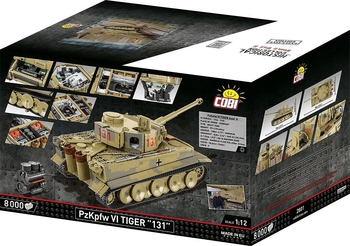 Конструктор Cobi PzKpfw VI Тигр 131, масштаб 1:12, 8000 деталей (COBI-2801) - Pampik - 2