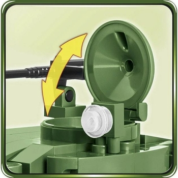 Конструктор Cobi Вторая Мировая Война Танк M24 Чаффи, 590 деталей (COBI-2543) - Pampik - 5