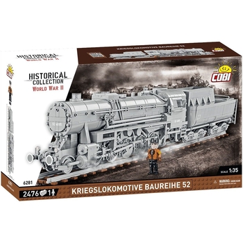 Конструктор Cobi Локомотив Kriegslokomotive Class 52, масштаб 1:35, 2476 деталей (COBI-6281) - Pampik