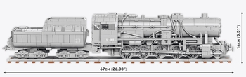 Конструктор Cobi Локомотив Kriegslokomotive Class 52, масштаб 1:35, 2476 деталей (COBI-6281) - Pampik - 4