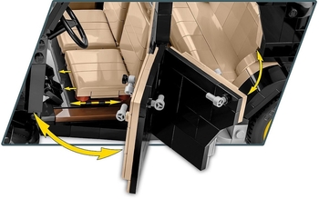 Конструктор Cobi Citroen Traction Avant 11CV, масштаб 1:12, 1900 деталей (COBI-24337) - Pampik - 7