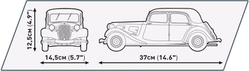 Конструктор Cobi Citroen Traction Avant 11CV, масштаб 1:12, 1900 деталей (COBI-24337) - Pampik - 10